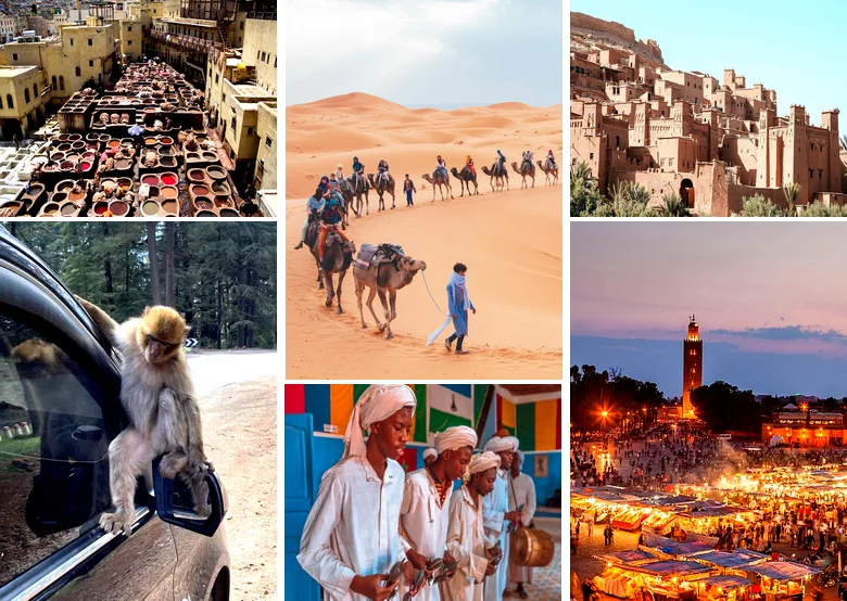 Fes to Marrakech 4 Day Desert Tour Morocco Itinerary